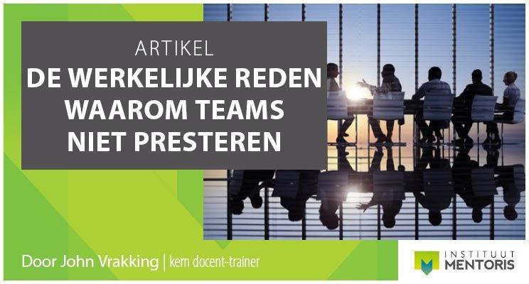 BA ART De werkelijke reden waarom team niet functioneren