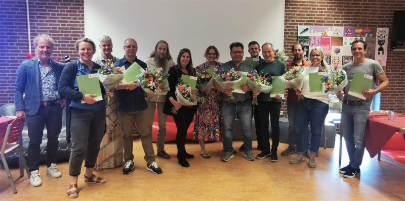 Foto diploma uitreiking